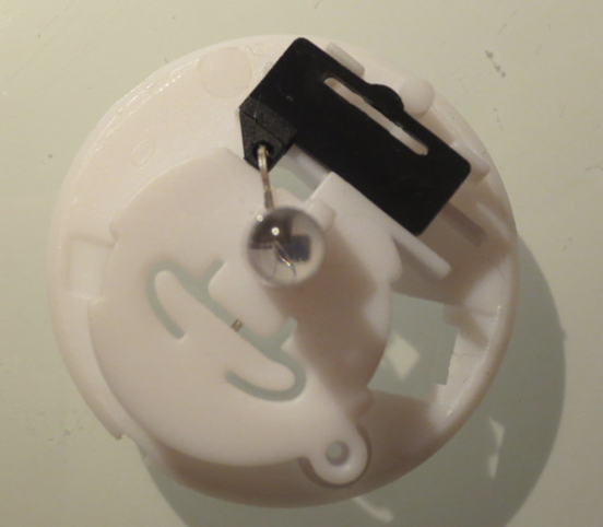 Internal view of LED tea light